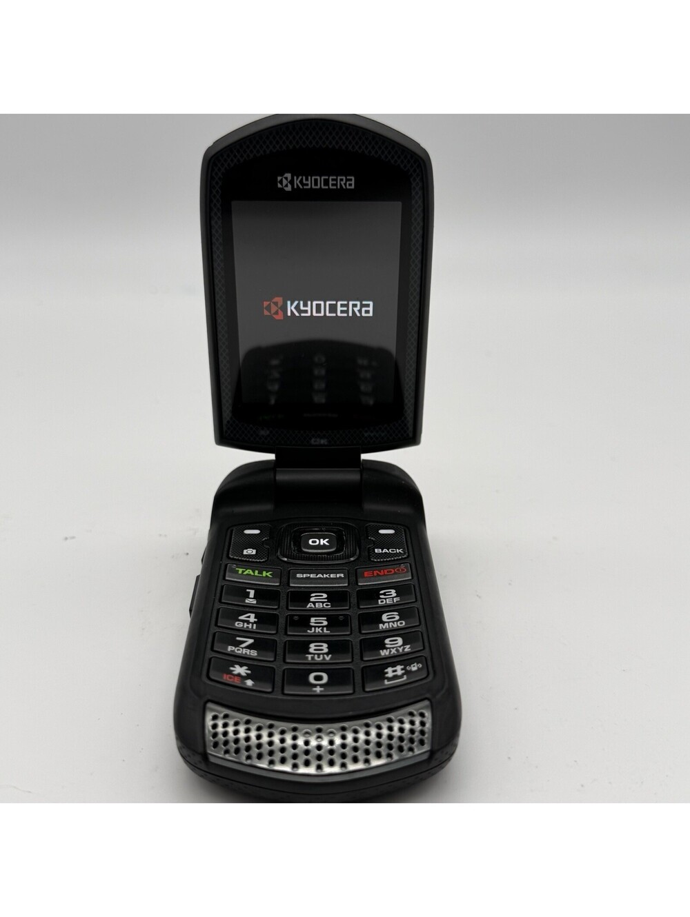 Kyocera DuraXT E4281 Sprint Rugged Flip Phone Black 3G Tested Working